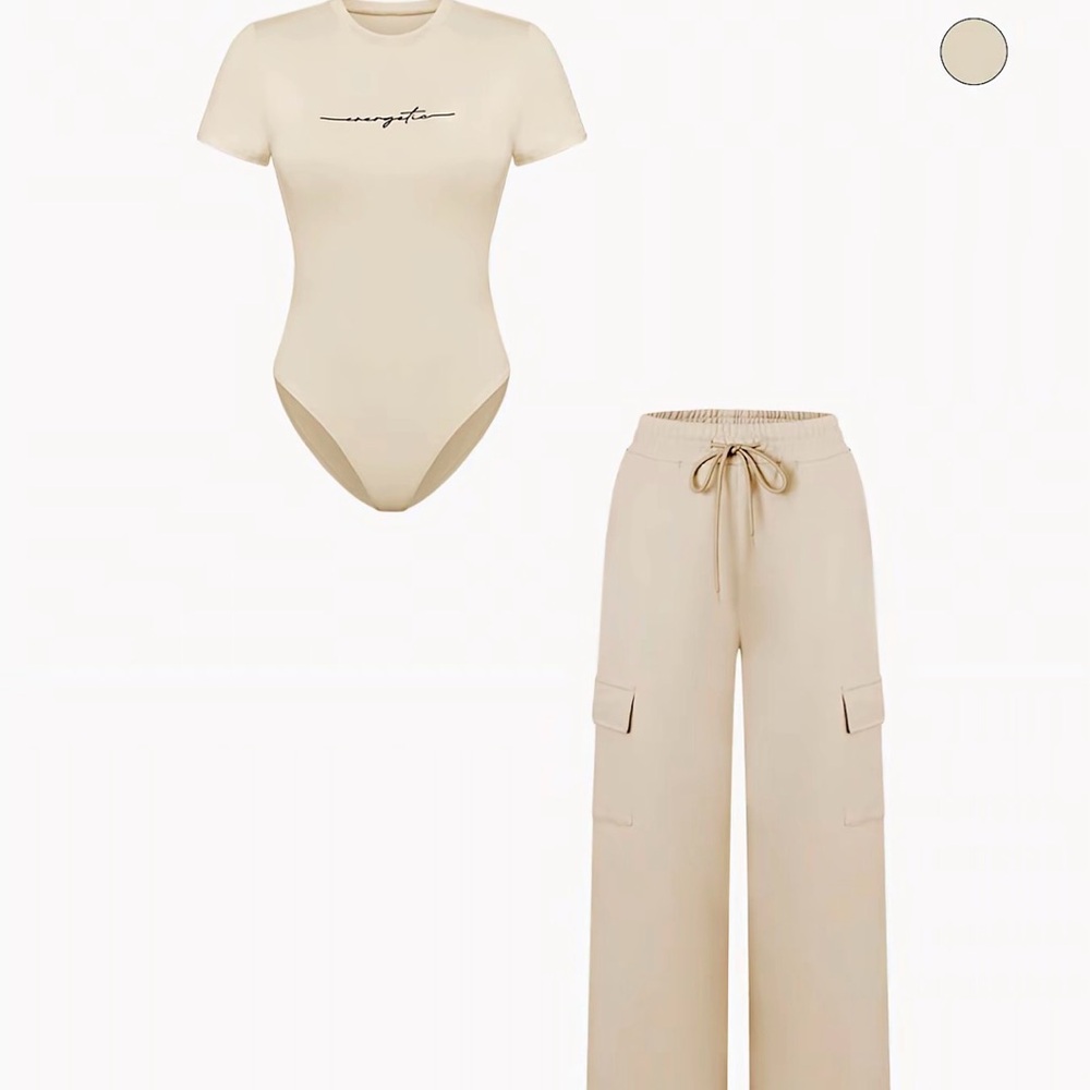 Beige Women's Jumpsuit